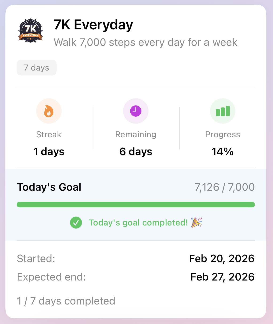 Join a challenge and push yourself further
